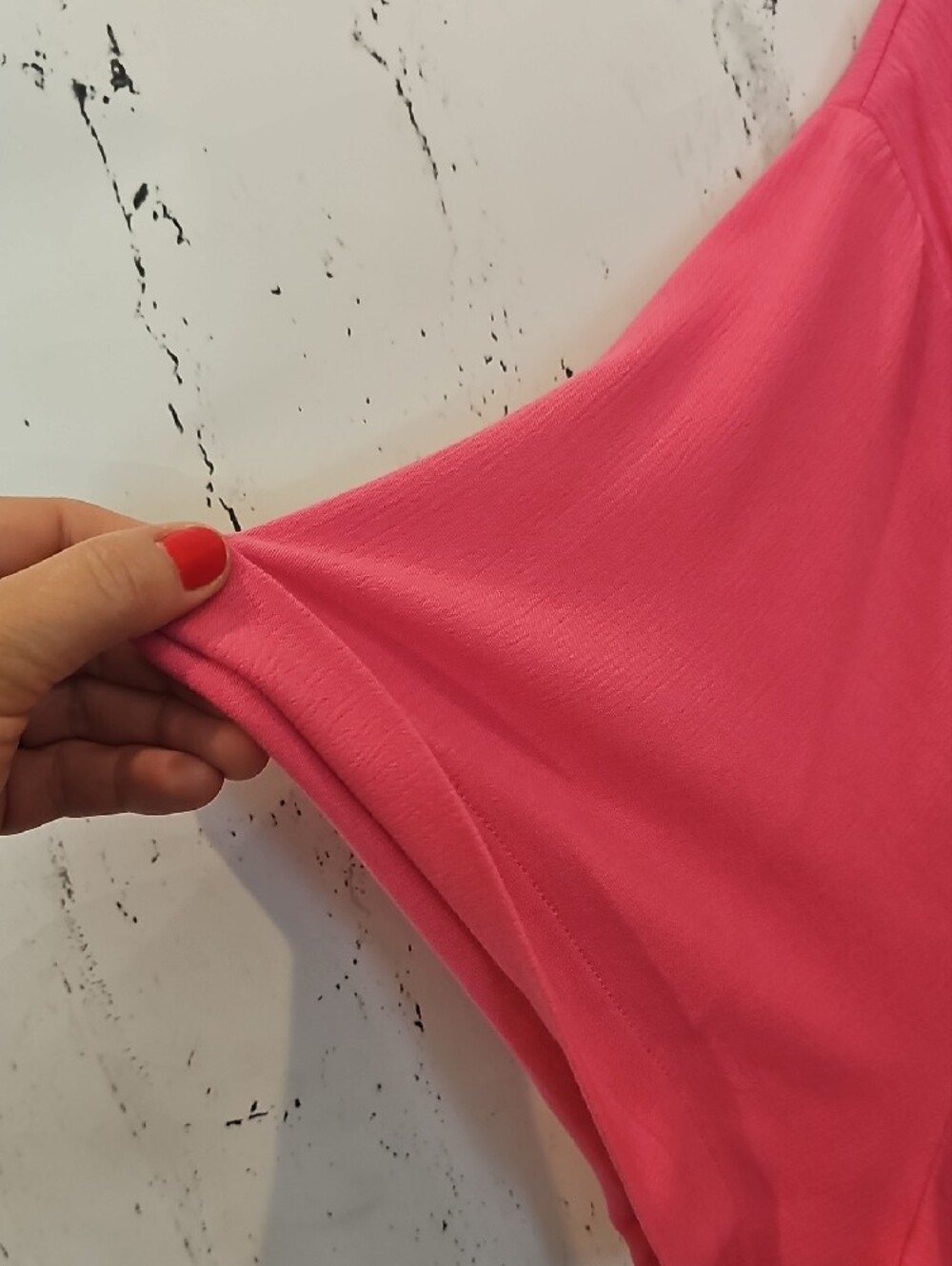 torrid Hot Pink V-Neck Babydoll Tunic Dress - Picture 2 of 4